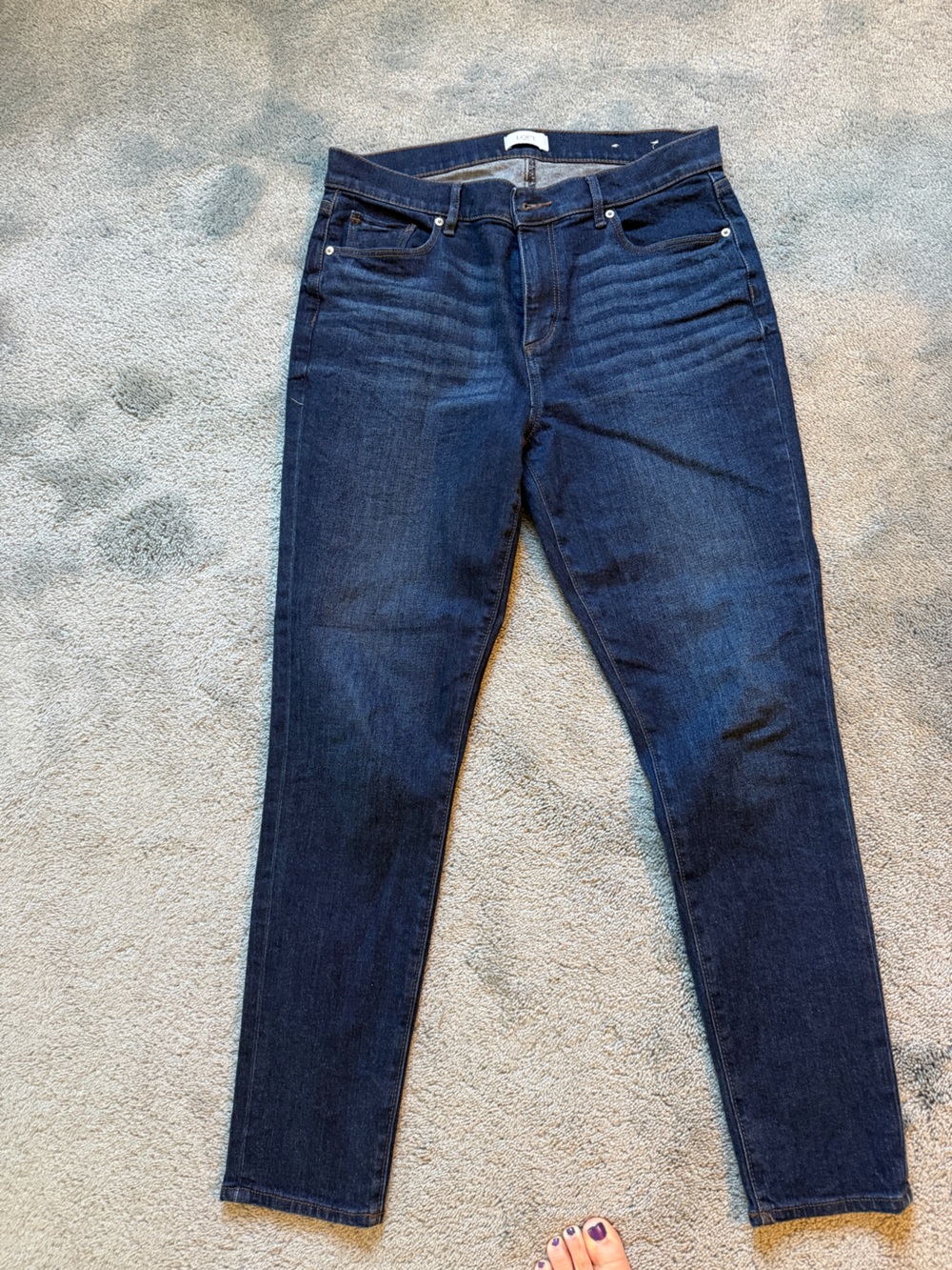 Loft Outlet Dark Blue Skinny Jeans for Women.